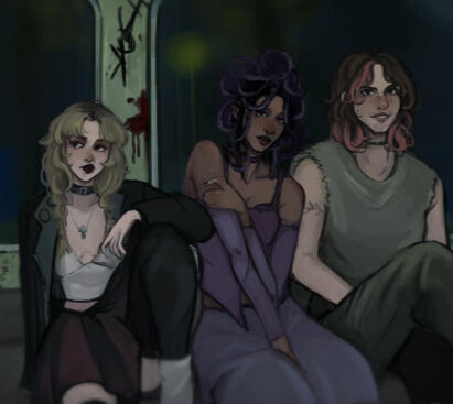 half bodies with easy background